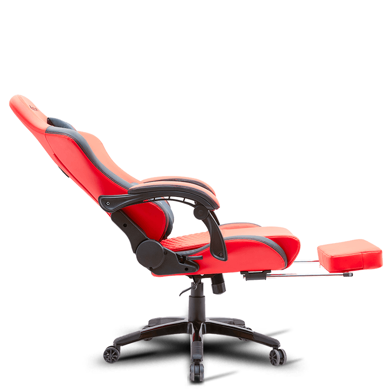 MC-6641B Эргономичное игровое кресло из искусственной кожи с подставкой для ног
