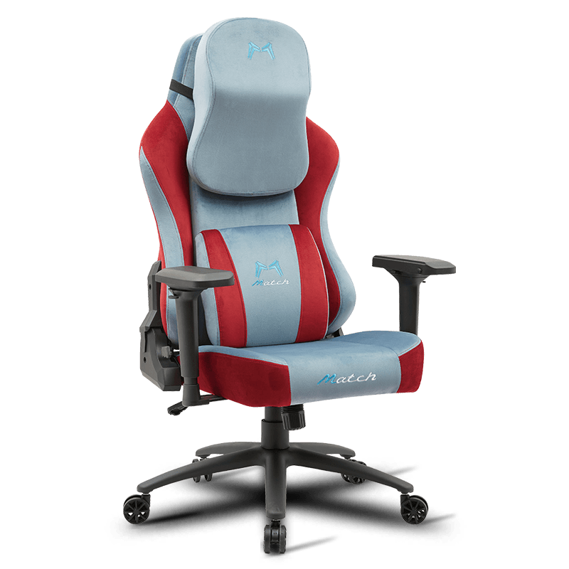 MC-9106 Игровое кресло из бархатной ткани с регулируемым подлокотником 4D