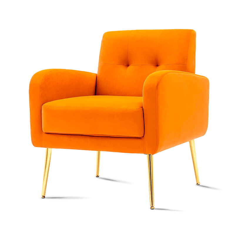 MC-1101 Бархатные тафтинговые стулья для гостиной, кресло для чтения и отдыха