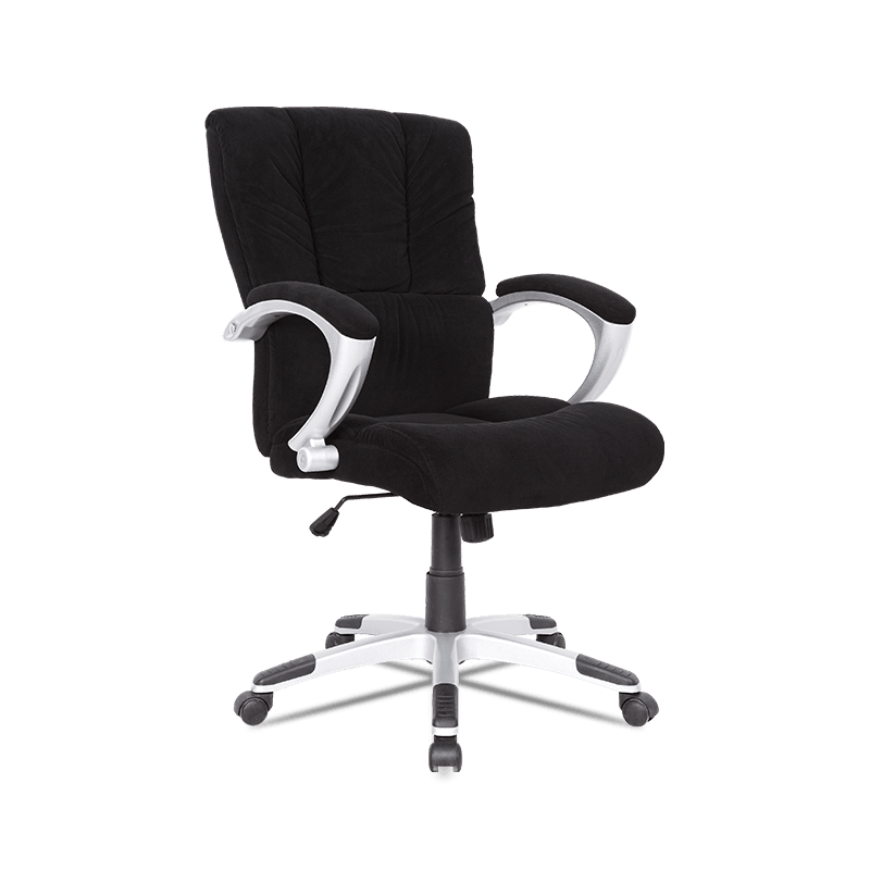 MC-7105 Офисное кресло руководителя с регулируемой высотой и средней спинкой из бархатной ткани